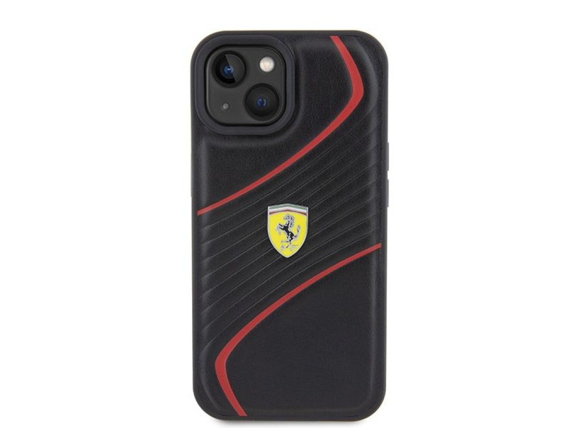 Ferrari FEHCP15SPTWK iPhone 15 6.1" black/black hardcase Twist Metal Logo