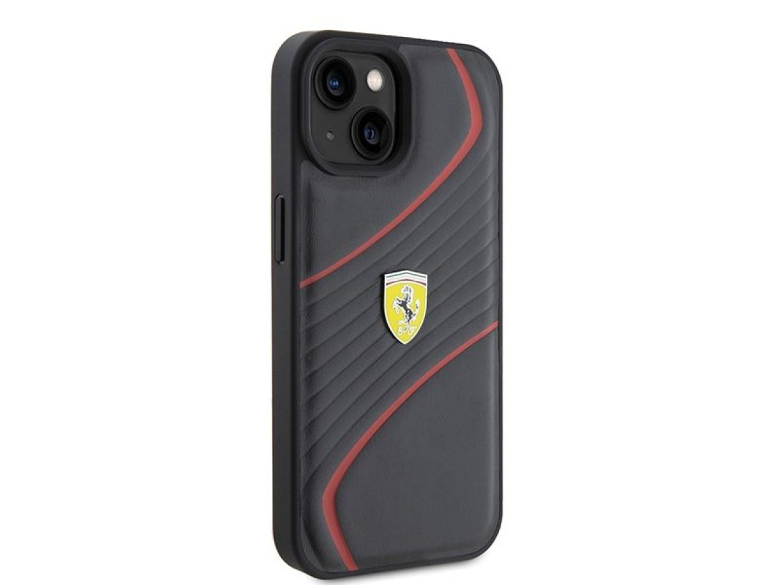 Ferrari FEHCP15SPTWK iPhone 15 6.1" black/black hardcase Twist Metal Logo