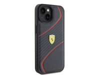Ferrari FEHCP15SPTWK iPhone 15 6.1" black/black hardcase Twist Metal Logo Ferrari FEHCP15SPTWK iPhone 15 6.1" black/black hardcase Twist Metal Logo