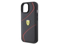 Ferrari FEHCP15SPTWK iPhone 15 6.1" black/black hardcase Twist Metal Logo Ferrari FEHCP15SPTWK iPhone 15 6.1" black/black hardcase Twist Metal Logo