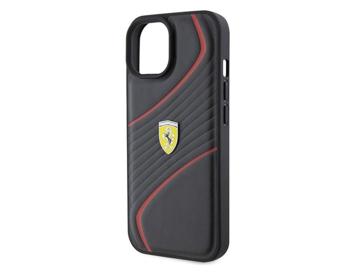 Ferrari FEHCP15SPTWK iPhone 15 6.1" black/black hardcase Twist Metal Logo