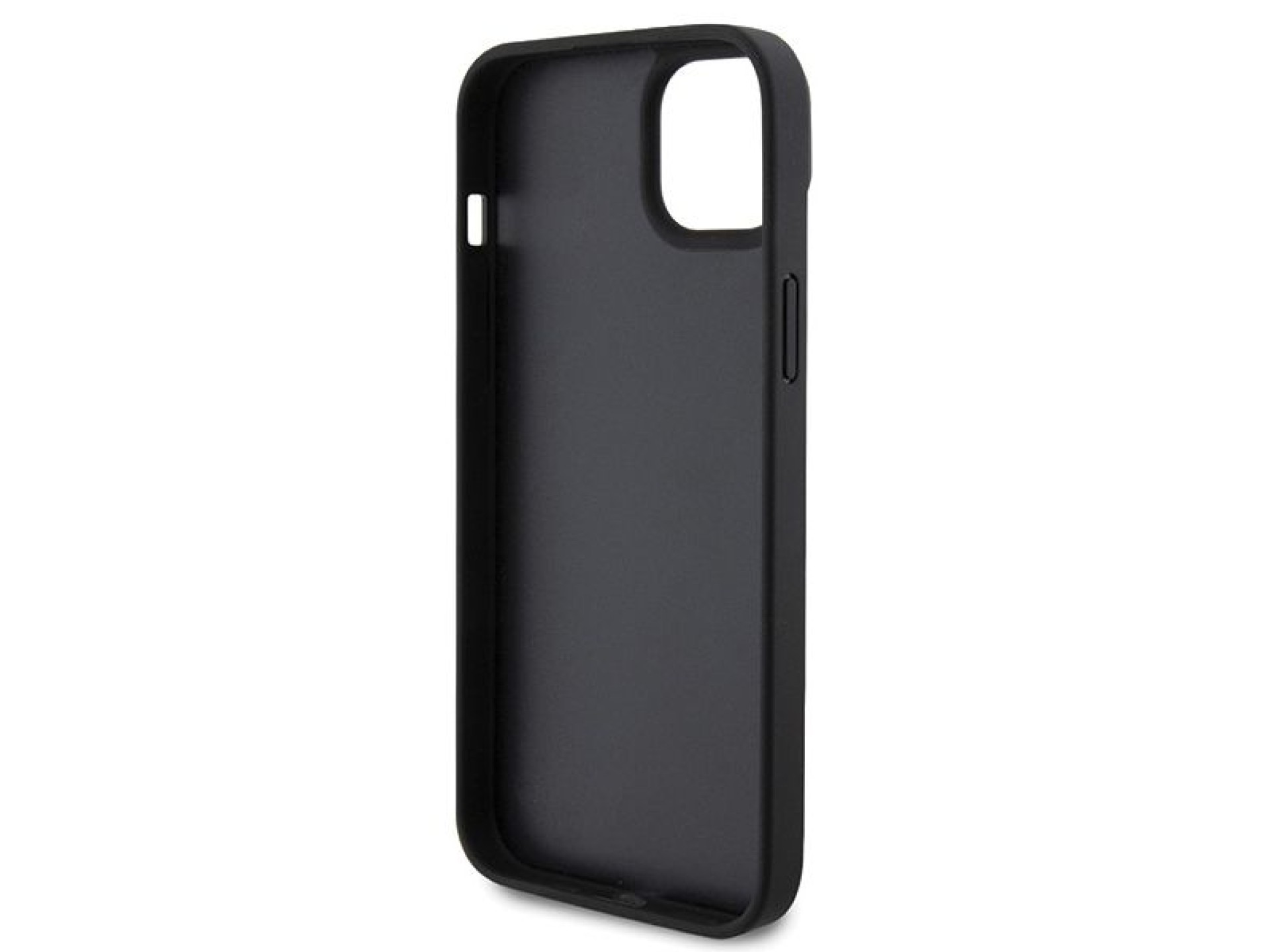 Capa Ferrari Twist Metal Logo para iPhone 15 Plus - preta