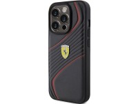 Ferrari Twist Metal Logo case for iPhone 15 Pro - black Ferrari Twist Metal Logo case for iPhone 15 Pro - black