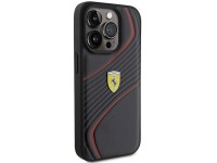 Ferrari Twist Metal Logo case for iPhone 15 Pro - black Ferrari Twist Metal Logo case for iPhone 15 Pro - black