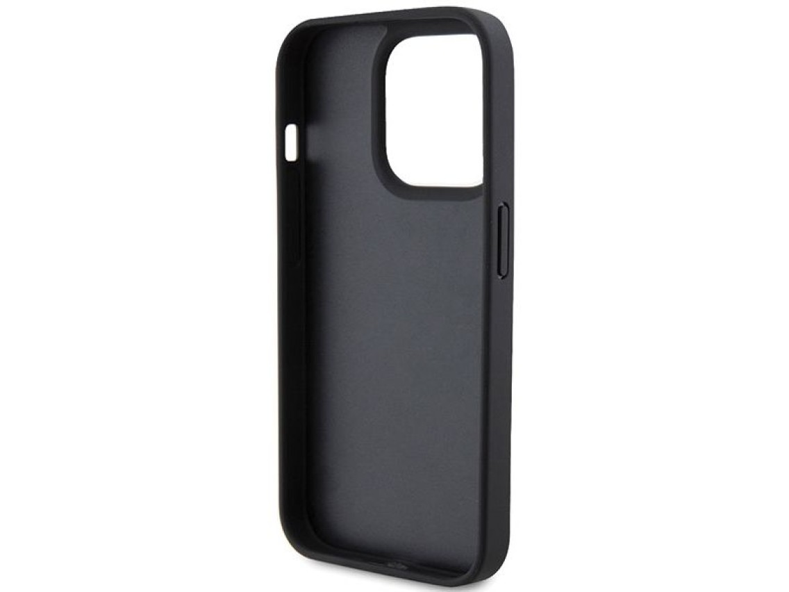Ferrari Twist Metal Logo case for iPhone 15 Pro - black