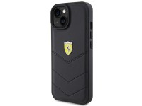 Ferrari Quilted Metal Logo case for iPhone 15 - black Ferrari Quilted Metal Logo case for iPhone 15 - black