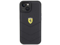 Ferrari Quilted Metal Logo case for iPhone 15 - black Ferrari Quilted Metal Logo case for iPhone 15 - black