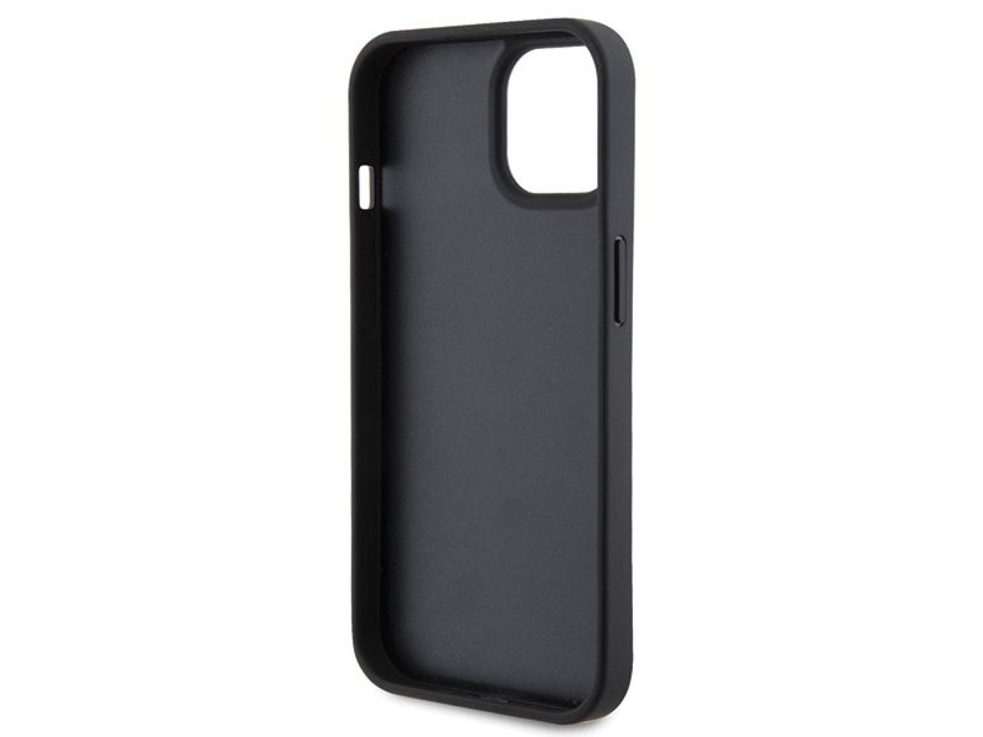 Ferrari Quilted Metal Logo case for iPhone 15 - black