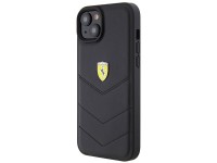 Ferrari FEHCP15MRDUK iPhone 15 Plus 6.7" capa rígida preta/preta com logotipo em metal acolchoado Ferrari FEHCP15MRDUK iPhone 15 Plus 6.7" capa rígida preta/preta com logotipo em metal acolchoado