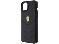 Ferrari FEHCP15MRDUK iPhone 15 Plus 6.7" capa rígida preta/preta com logotipo em metal acolchoado Ferrari FEHCP15MRDUK iPhone 15 Plus 6.7" capa rígida preta/preta com logotipo em metal acolchoado