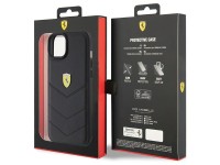 Ferrari FEHCP15MRDUK iPhone 15 Plus 6.7" capa rígida preta/preta com logotipo em metal acolchoado Ferrari FEHCP15MRDUK iPhone 15 Plus 6.7" capa rígida preta/preta com logotipo em metal acolchoado