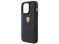 Ferrari Quilted Metal Logo case for iPhone 15 Pro Max - black Ferrari Quilted Metal Logo case for iPhone 15 Pro Max - black