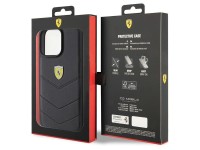 Ferrari Quilted Metal Logo case for iPhone 15 Pro Max - black Ferrari Quilted Metal Logo case for iPhone 15 Pro Max - black