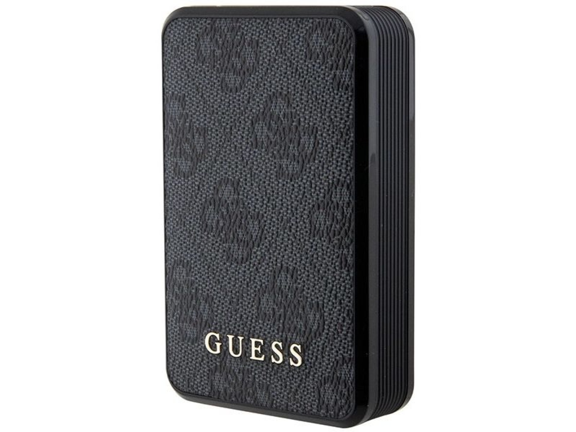 Guess Powerbank 18W GUPB10DP4GEGK 10000mAh black/black 4G Leather Metal Logo