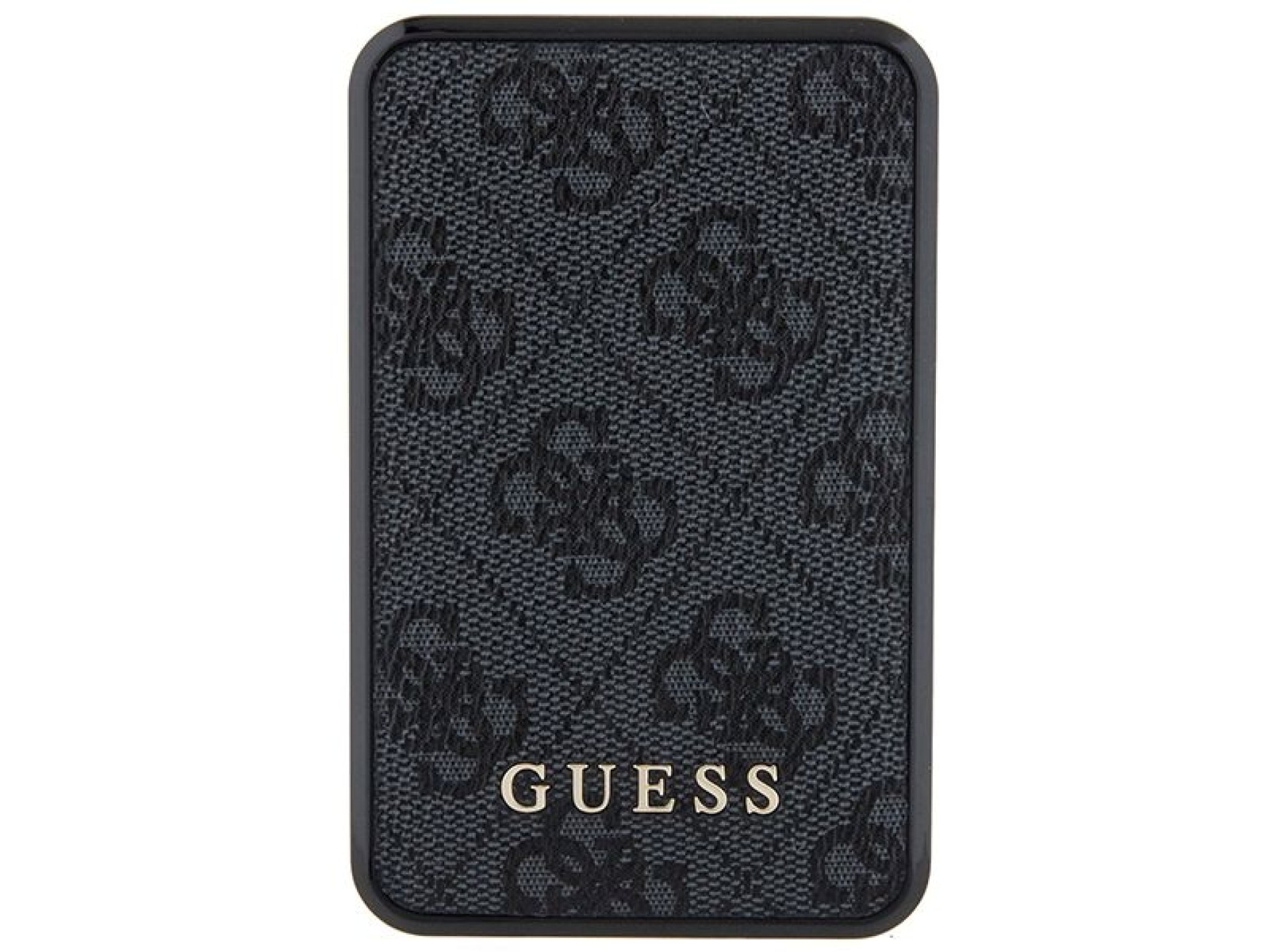 Guess Powerbank 18W GUPB10DP4GEGK 10000mAh black/black 4G Leather Metal Logo