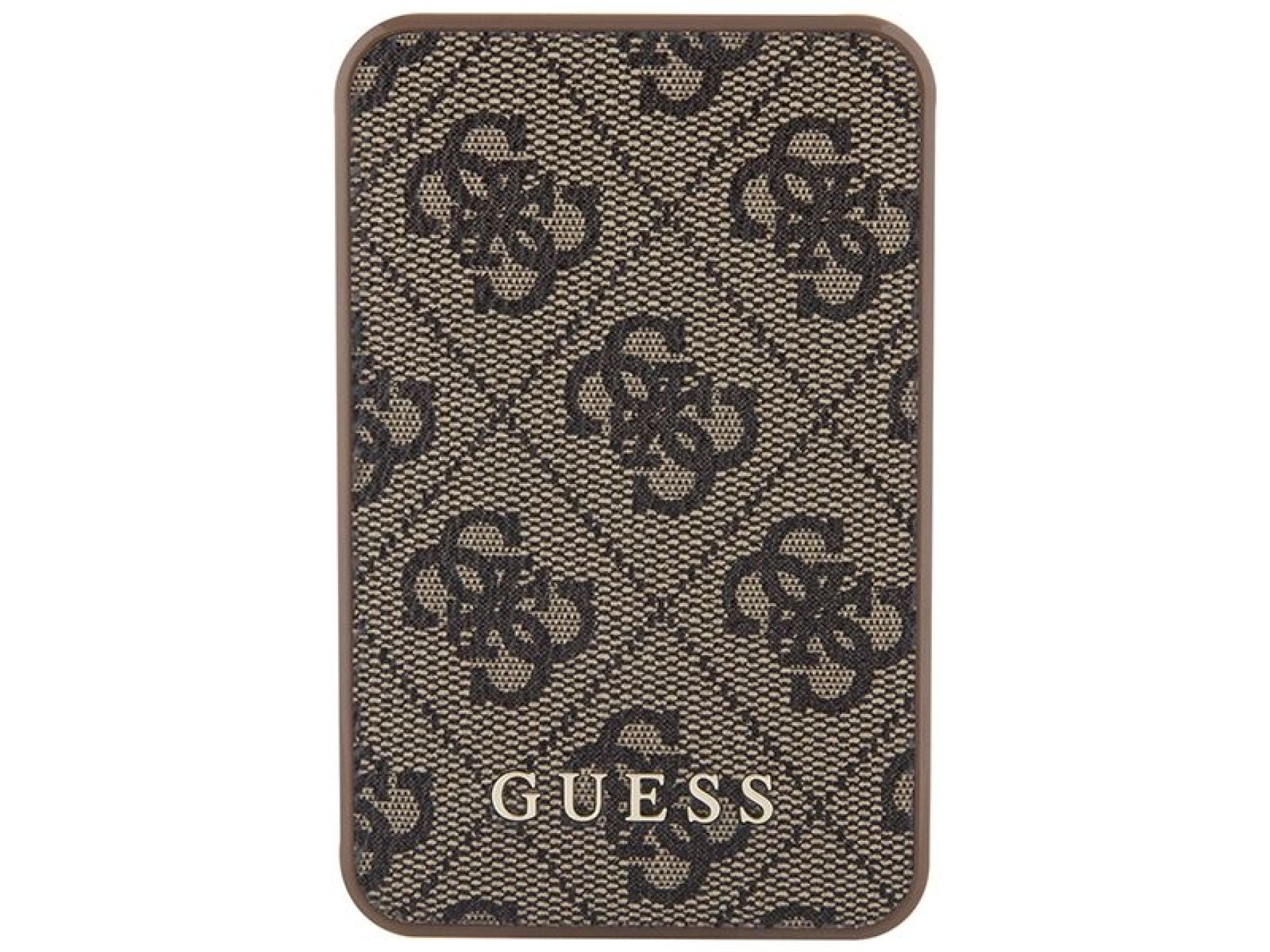 Guess Powerbank 15W GUPB5LP4GEGW 5000mAh brown/brown 4G Leather Metal Logo