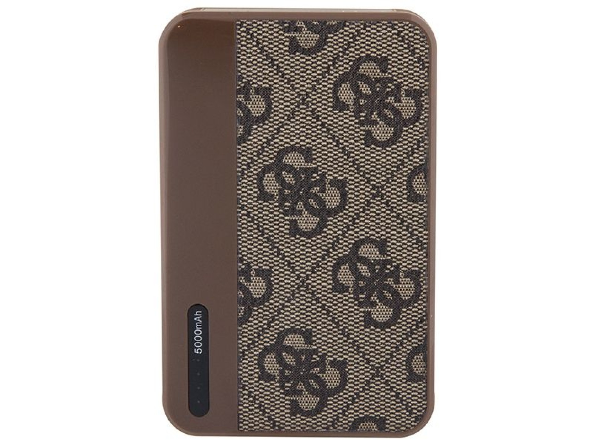 Guess Powerbank 15W GUPB5LP4GEGW 5000mAh brown/brown 4G Leather Metal Logo