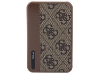 Guess Powerbank 15W GUPB5LP4GEGW 5000mAh brown/brown 4G Leather Metal Logo Guess Powerbank 15W GUPB5LP4GEGW 5000mAh brown/brown 4G Leather Metal Logo