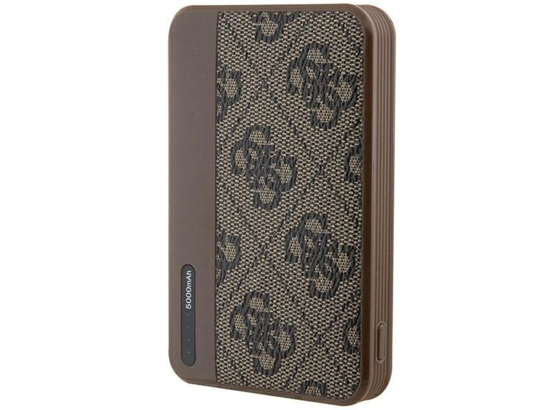 Guess Powerbank 15W GUPB5LP4GEGW 5000mAh brown/brown 4G Leather Metal Logo