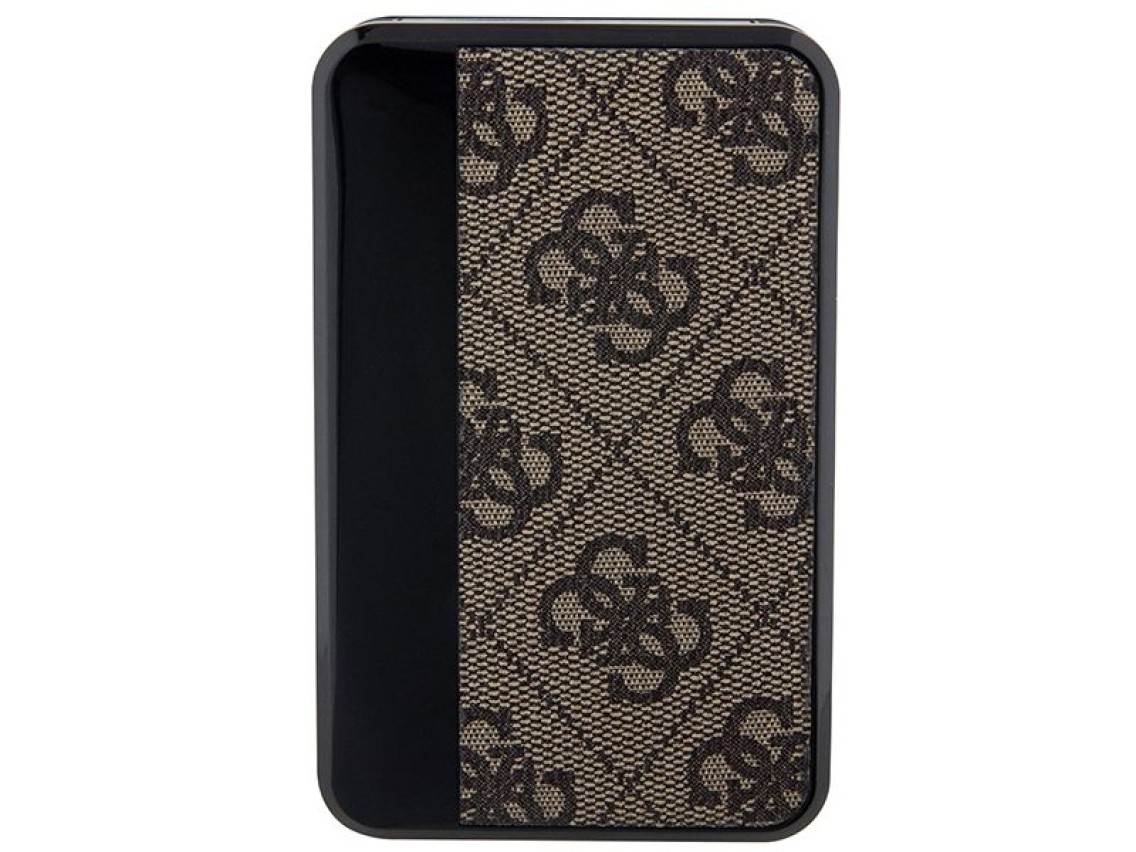 Guess Powerbank 18W GUPB10DP4GEGW 10000mAh brown/brown 4G Leather Metal Logo