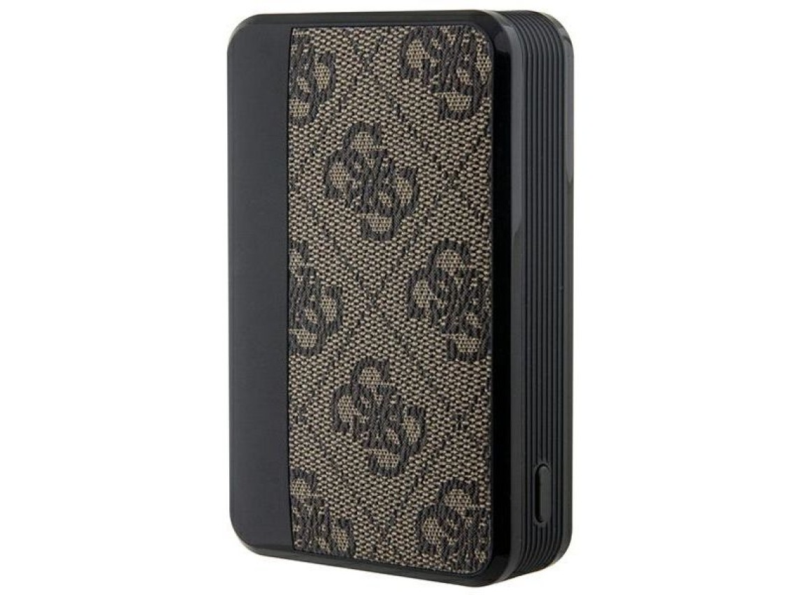 Guess Powerbank 18W GUPB10DP4GEGW 10000mAh brown/brown 4G Leather Metal Logo