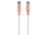 Cabo USB-C Guess com logotipo em relevo, 1,5 m, carregamento r�pido - Rosa