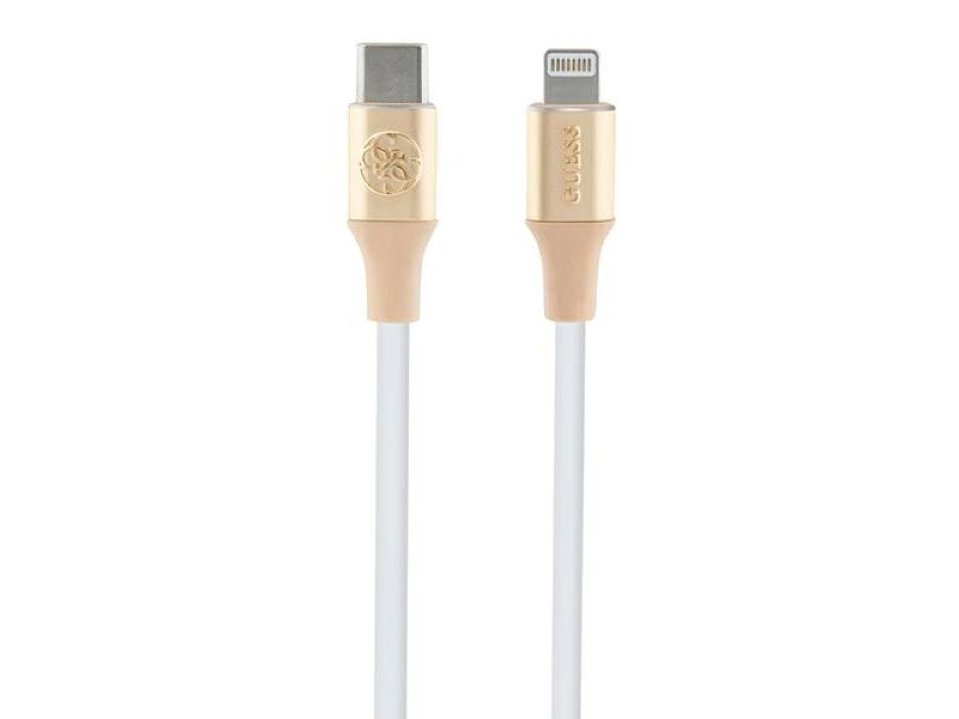 Guess Ebossed Logo USB-C / Lightning cable 1.5m fast charging - gold