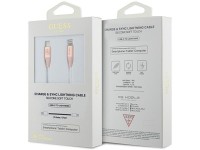 Guess Ebossed Logo USB-C / Lightning Cable 1.5m Fast Charging - Pink Guess Ebossed Logo USB-C / Lightning Cable 1.5m Fast Charging - Pink