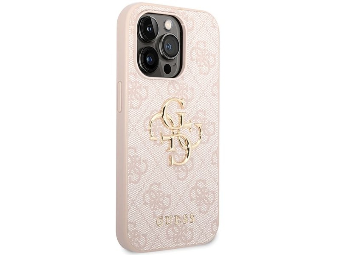 Guess GUHCP15X4GMGPI iPhone 15 Pro Max 6.7" pink/pink hardcase 4G Big Metal Logo