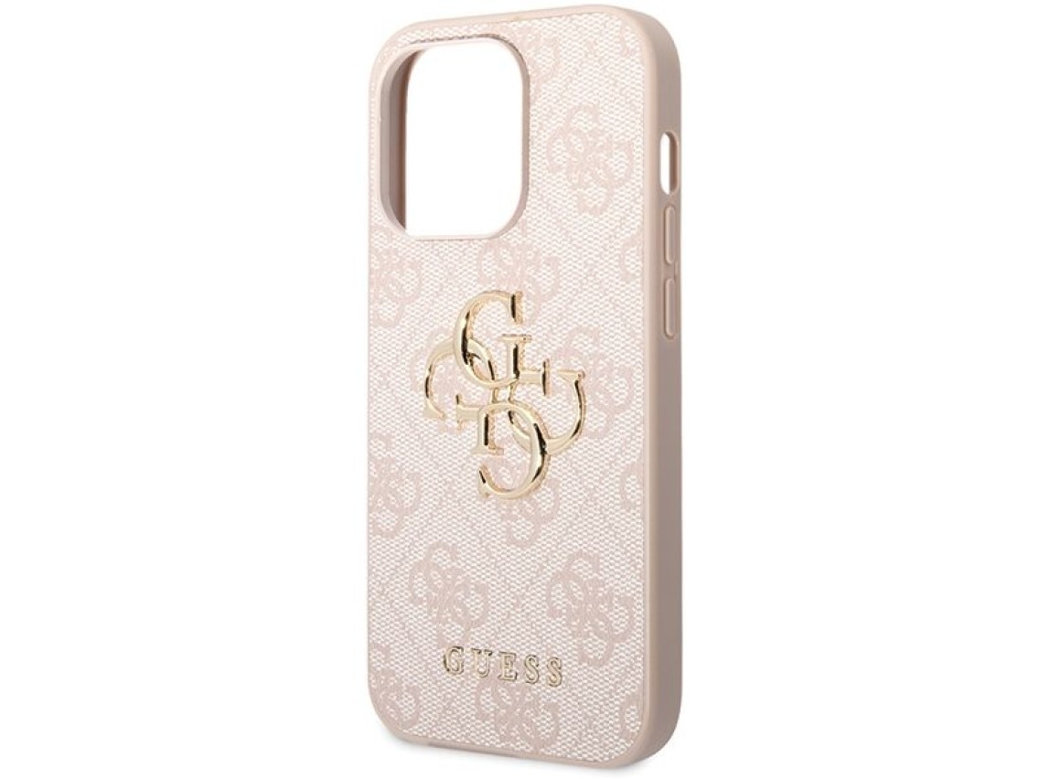 Guess GUHCP15X4GMGPI iPhone 15 Pro Max 6.7" pink/pink hardcase 4G Big Metal Logo