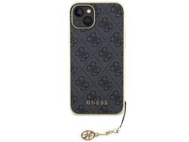 Guess 4G Charms Collection case for iPhone 15 Plus - gray Guess 4G Charms Collection case for iPhone 15 Plus - gray