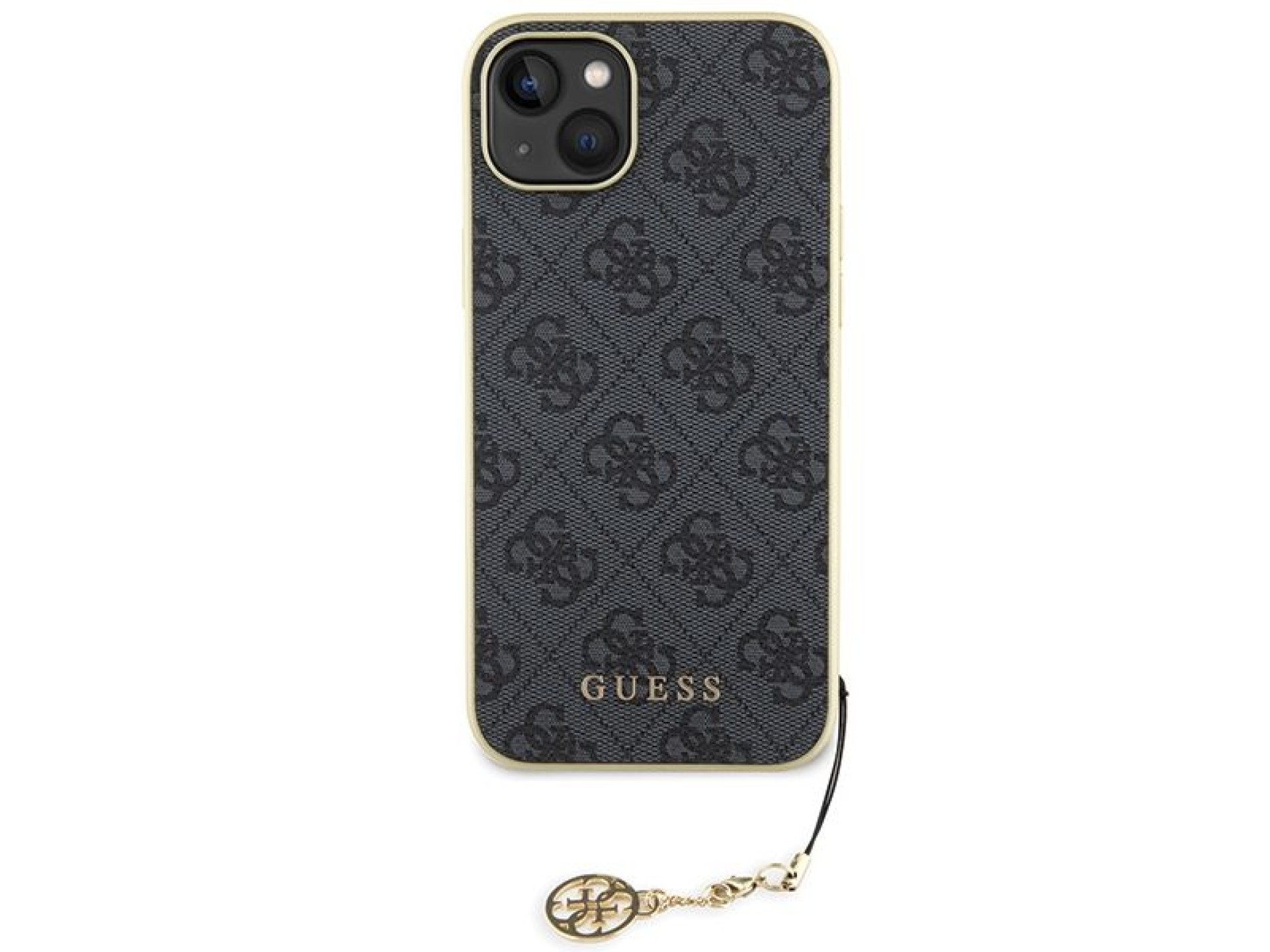 Funda Guess 4G Charms Collection para iPhone 15 Plus - gris