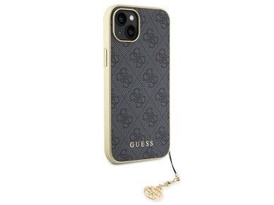 Guess 4G Charms Collection case for iPhone 15 Plus - gray Guess 4G Charms Collection case for iPhone 15 Plus - gray