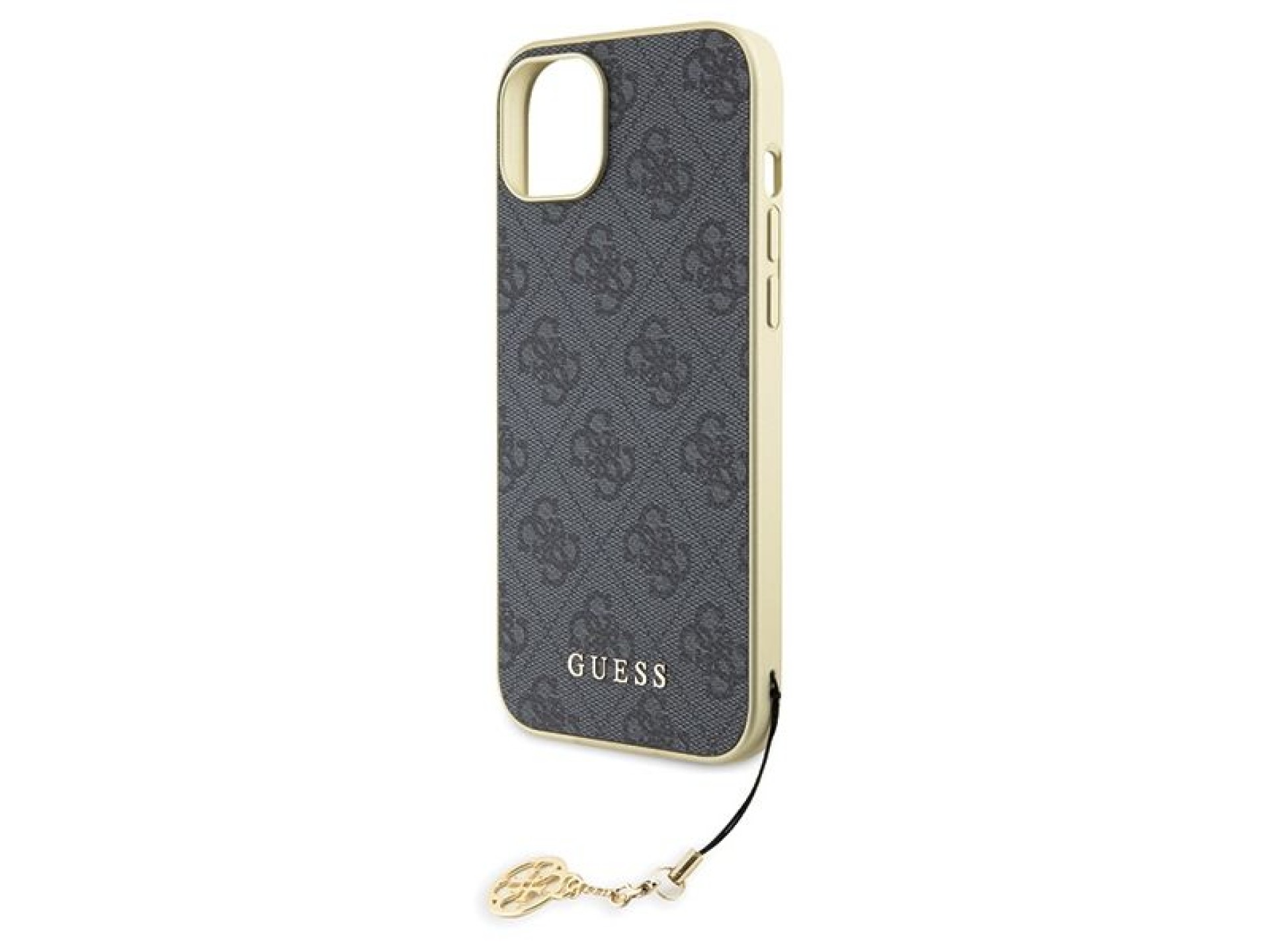 Funda Guess 4G Charms Collection para iPhone 15 Plus - gris