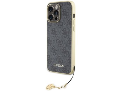 Guess 4G Charms Collection case for iPhone 15 Pro Max - gray Guess 4G Charms Collection case for iPhone 15 Pro Max - gray