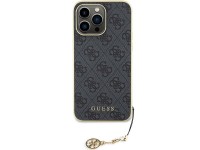 Capa Guess 4G Charms Collection para iPhone 15 Pro Max - cinza Capa Guess 4G Charms Collection para iPhone 15 Pro Max - cinza