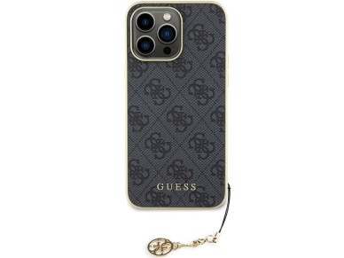 Guess 4G Charms Collection case for iPhone 15 Pro Max - gray Guess 4G Charms Collection case for iPhone 15 Pro Max - gray