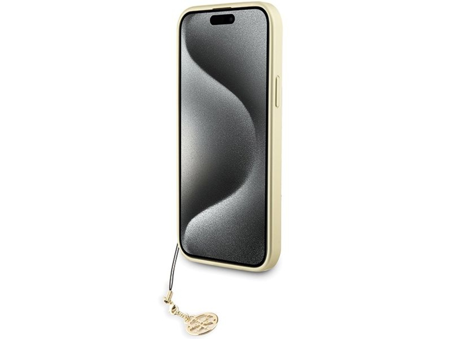 Capa Guess 4G Charms Collection para iPhone 15 Pro Max - cinza