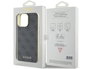 Guess 4G Charms Collection case for iPhone 15 Pro Max - gray Guess 4G Charms Collection case for iPhone 15 Pro Max - gray