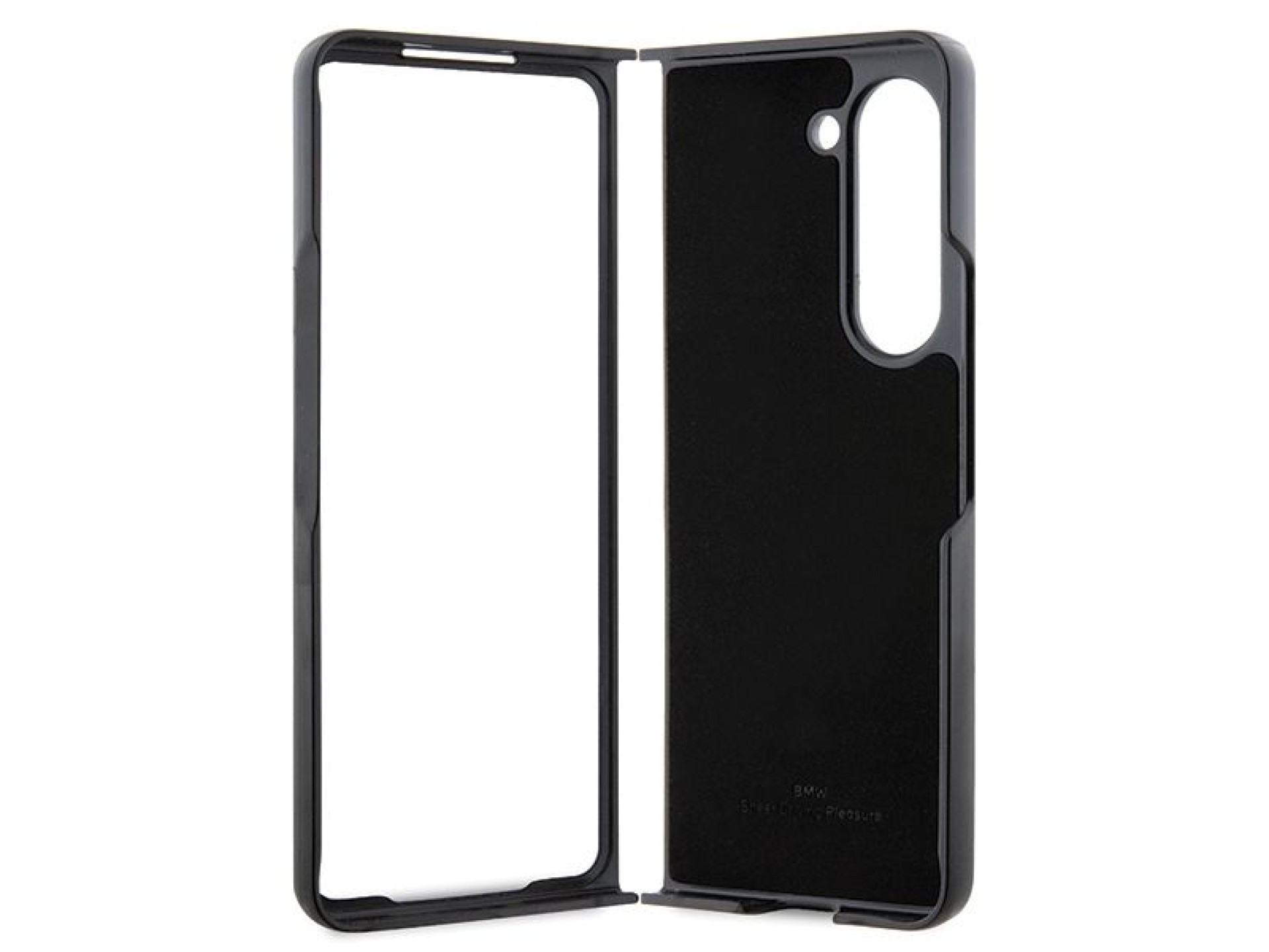 Capa com o logotipo BMW Signature impresso para Samsung Galaxy Z Fold 5 - preta