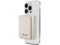 Batería externa Guess MagSafe Metal Script Logo con carga por inducción, 15 W, 5000 mAh - color dora Batería externa Guess MagSafe Metal Script Logo con carga por inducción, 15 W, 5000 mAh - color dora