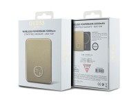 Carregador portátil Guess MagSafe 4G com logotipo metálico strass, 15W, 5000mAh - dourado Carregador portátil Guess MagSafe 4G com logotipo metálico strass, 15W, 5000mAh - dourado