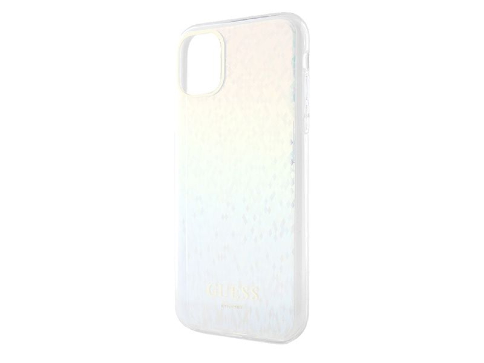 Capa Guess IML Faceted Mirror Disco Iridescent para iPhone 11 / Xr - multicolorida