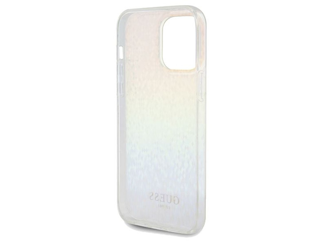 Capa Guess IML Faceted Mirror Disco Iridescent para iPhone 13 Pro Max - multicolorida