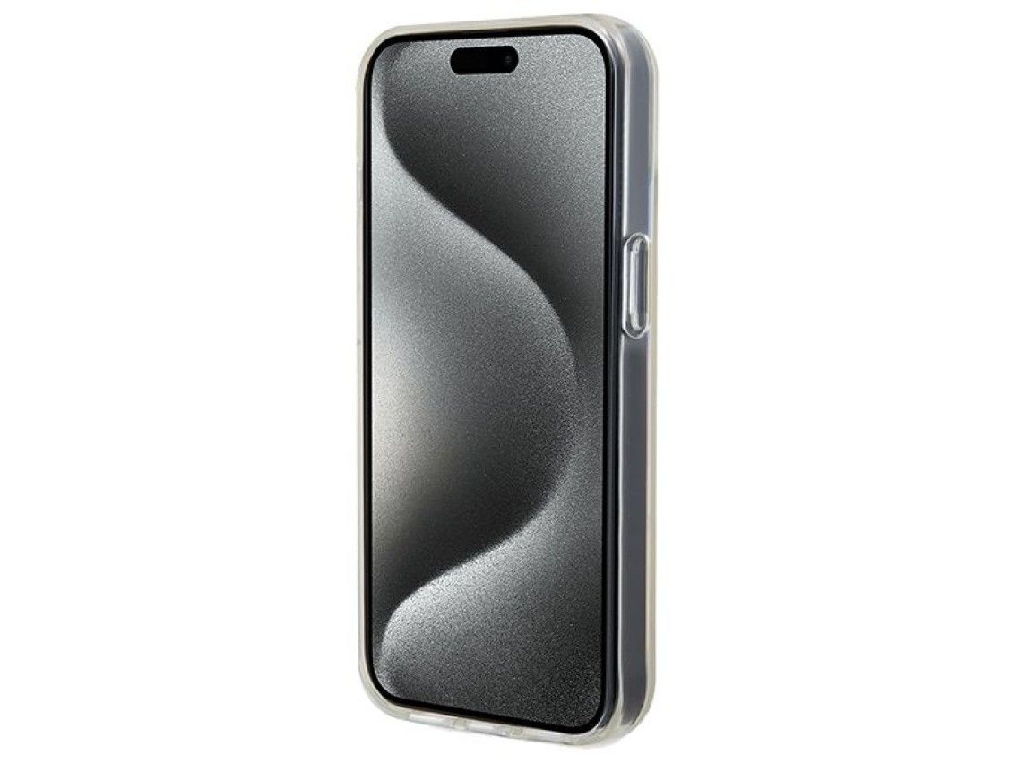 Capa Guess IML Faceted Mirror Disco Iridescent para iPhone 14/15/13 - multicolorida