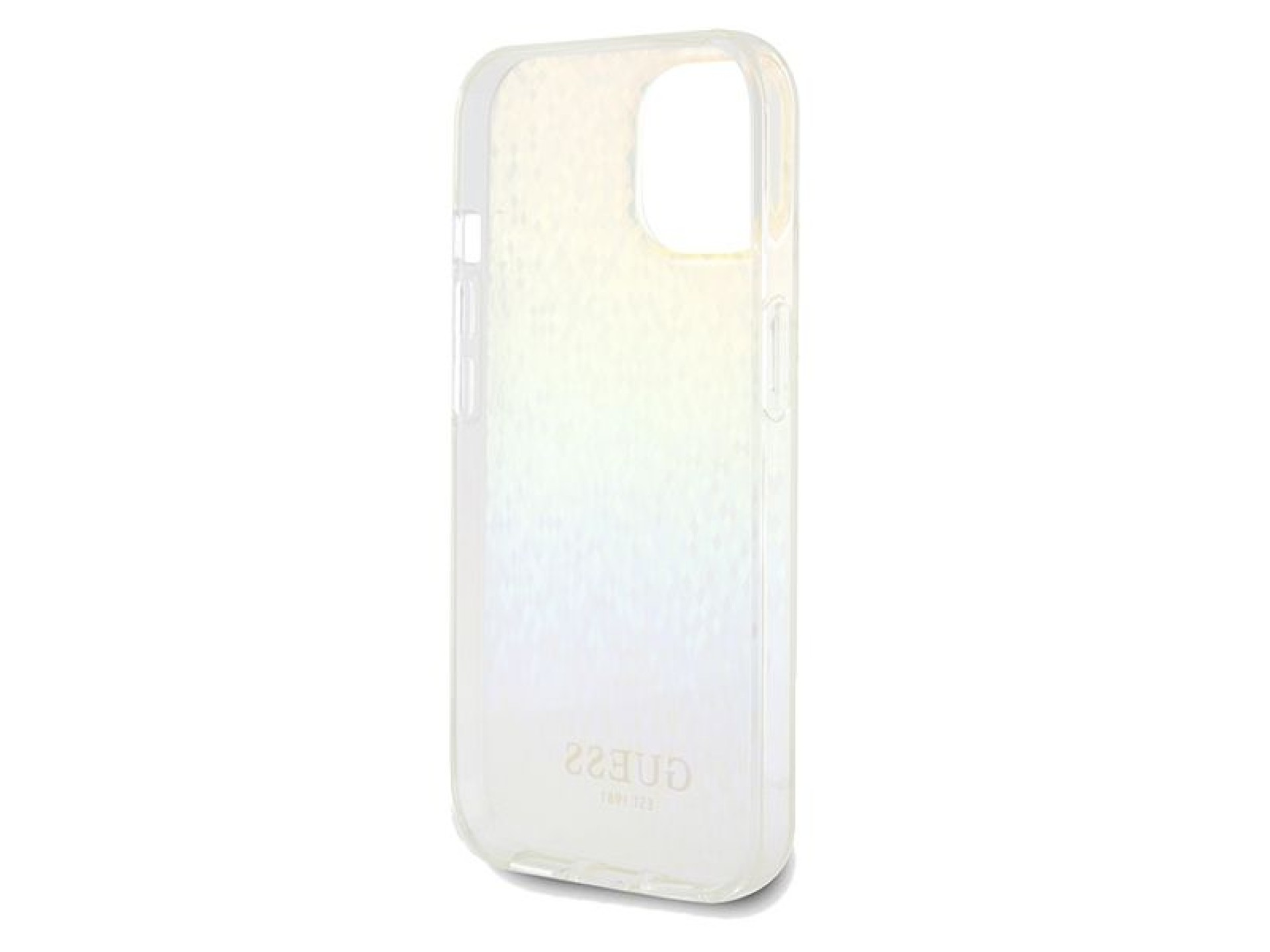 Capa Guess IML Faceted Mirror Disco Iridescent para iPhone 14/15/13 - multicolorida