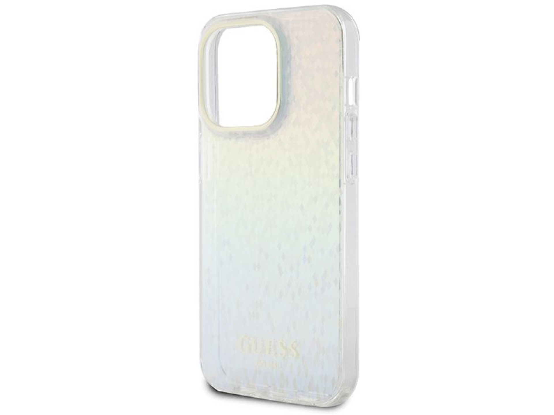 Capa Guess IML Faceted Mirror Disco Iridescent para iPhone 14 Pro - multicolorida