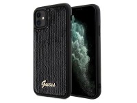 Guess Sequin Script Metal case for iPhone 11 / Xr - black Guess Sequin Script Metal case for iPhone 11 / Xr - black