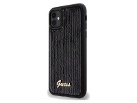 Guess Sequin Script Metal case for iPhone 11 / Xr - black Guess Sequin Script Metal case for iPhone 11 / Xr - black