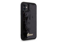 Guess Sequin Script Metal case for iPhone 11 / Xr - black Guess Sequin Script Metal case for iPhone 11 / Xr - black